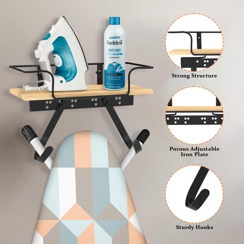Ironing board holder wall - ironing,