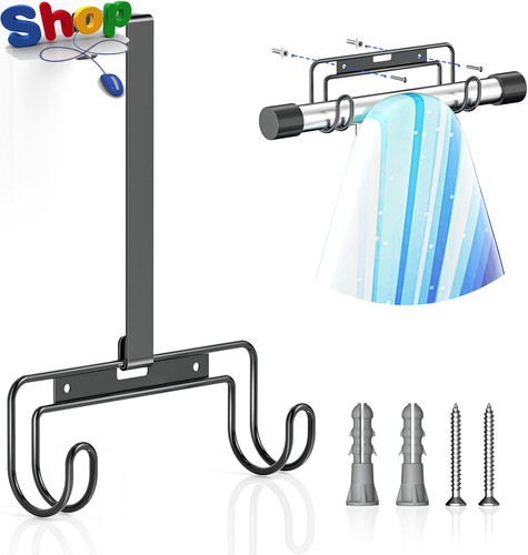 Ironing board hanger over - board, the