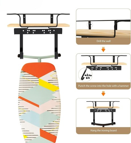 Ironing board holder wall - holder,