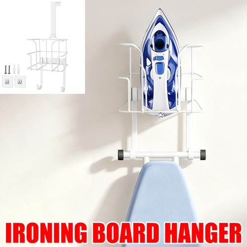 White ironing board hook - white,
